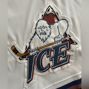 Vintage Edmonton Ice Men’s XXL WHL CCM White Hockey Jersey 90s Oil King